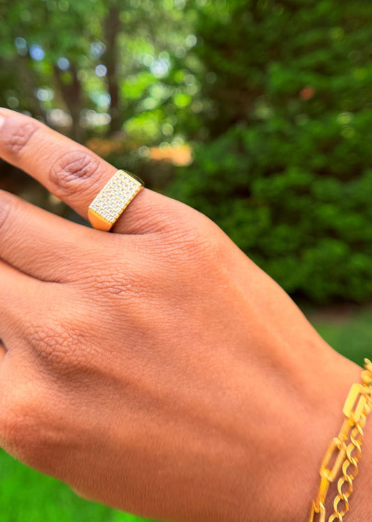 Naples Pave Pinky Ring - TATH CONCEPT