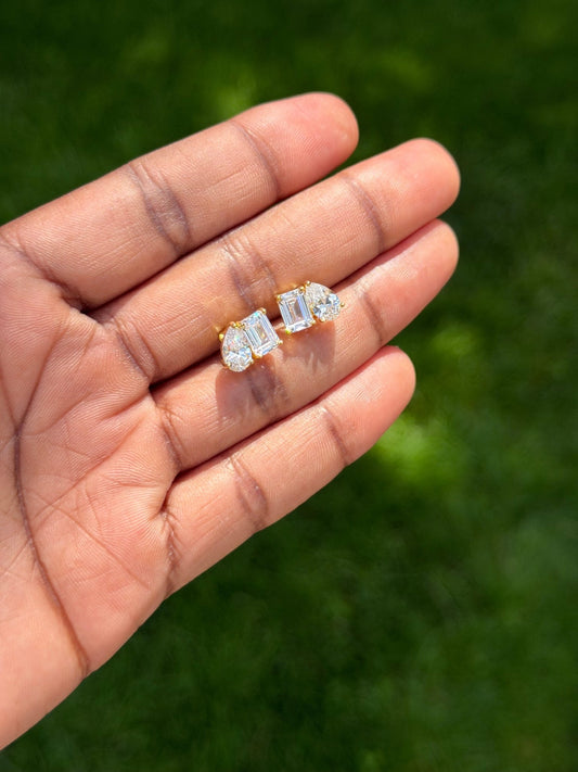 The Toi et Moi Earrings - TATH CONCEPT