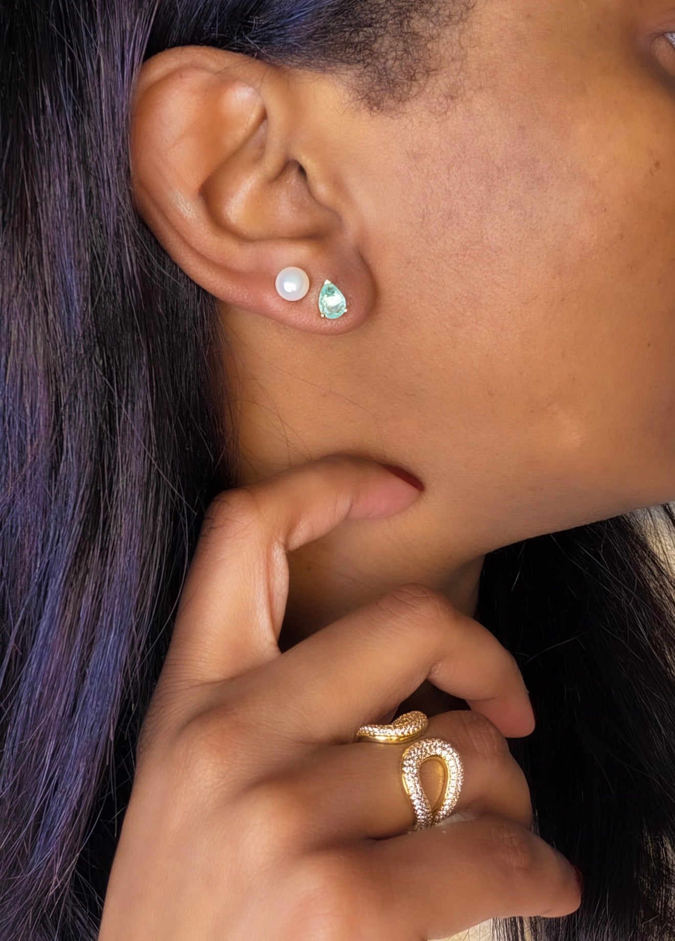 - Ester Paraiba Fusion Earrings -