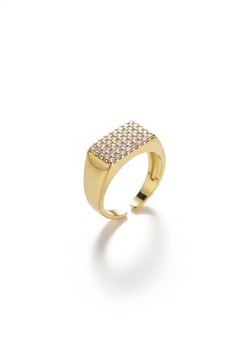 Naples Pave Pinky Ring