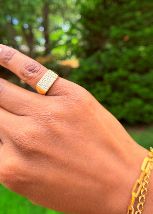Naples Pave Pinky Ring