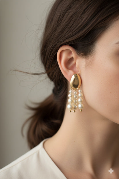 Rain of Pearls Earring